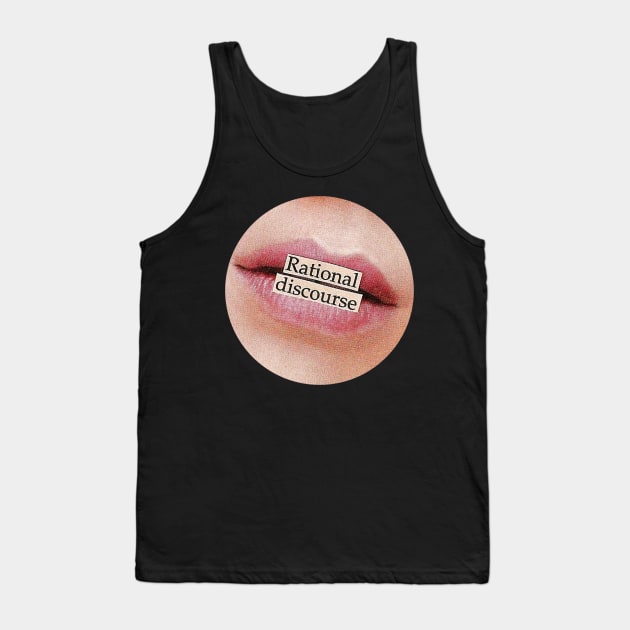 Rational discourse collage art Tank Top by UndrDesertMoons